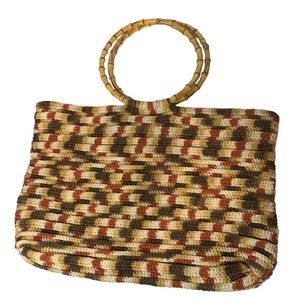 Vintage 1960’s 1970s Handmade crocheted purse bag